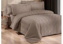 Постільна білизна сатин жаккард First Choice - Norel Wicker (Turkey), євро